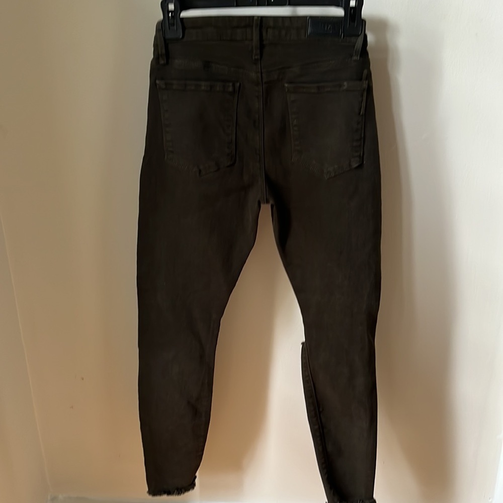 RtA Prince Distressed Skinny Jeans in Olive Wash Size 28 - Picture 12 of 14